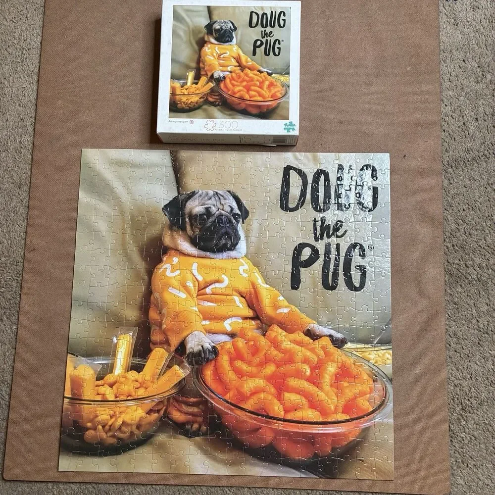 Doug the Pug Cheesy Cheese Puffs 300 Piece Jigsaw Puzzle 18